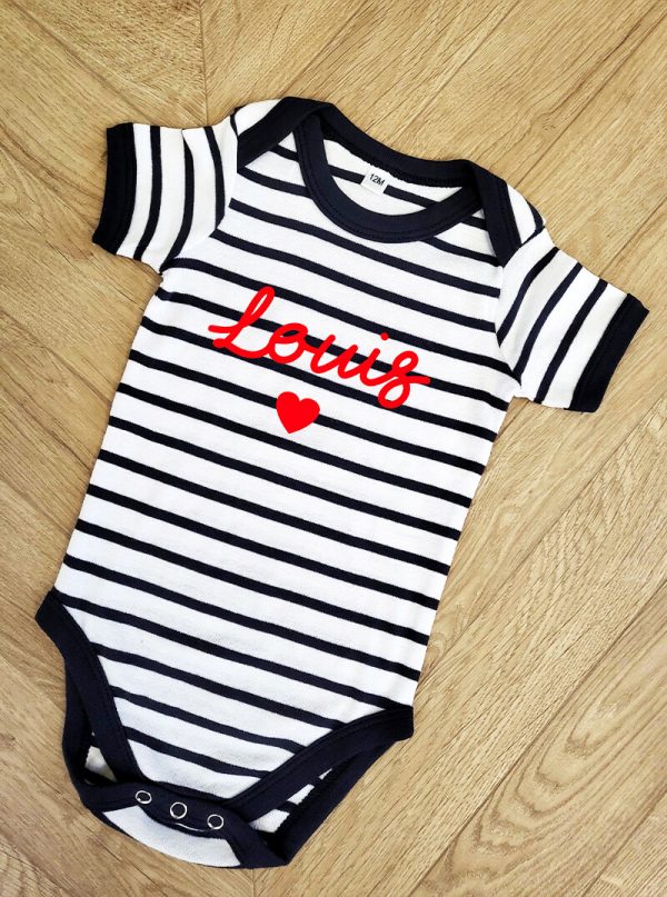 Body bébé marinière