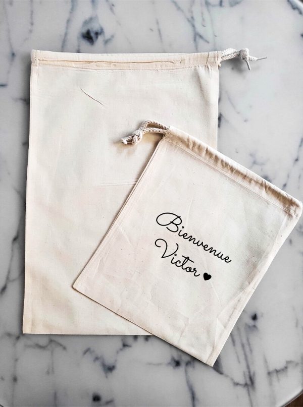 Petit sac à cordelette personnalisable