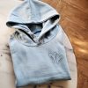Sweat personnalisable avec capuche "Double coeur" enfant