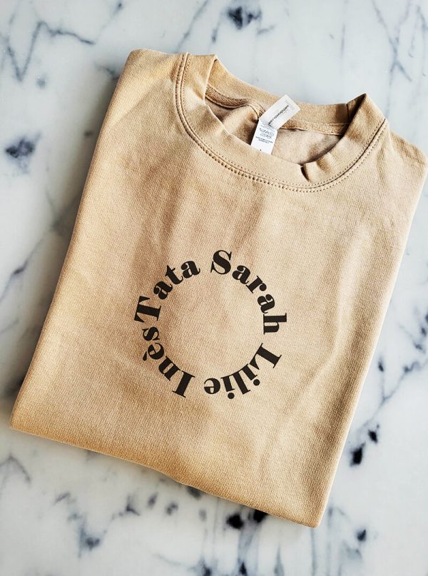 Sweat personnalisable sans capuche “Cercle familiale” unisex