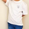 T-Shirt blanc ou marine personnalisable “Coeur” enfant