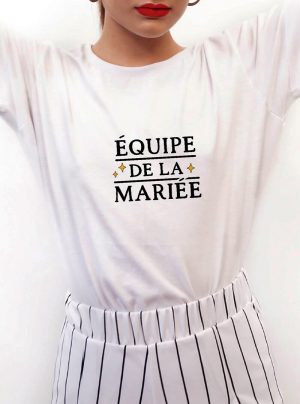 T-Shirt personnalisable "L'équipe de la Mariée"