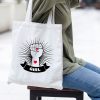 Tote bag en coton personnalisable "Girl power"