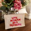 Pochette coton personnalisée "Une maman qui déchire"