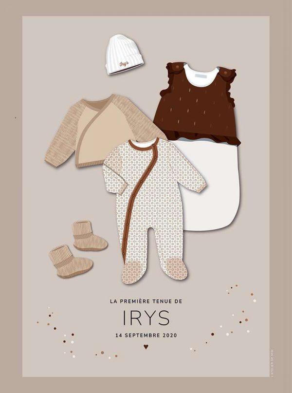 Affiche personnalisée A4 “La première tenue”
