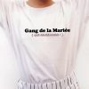 T-Shirt personnalisable "Gang de la mariée"