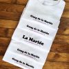 T-Shirt personnalisable "Gang de la mariée"